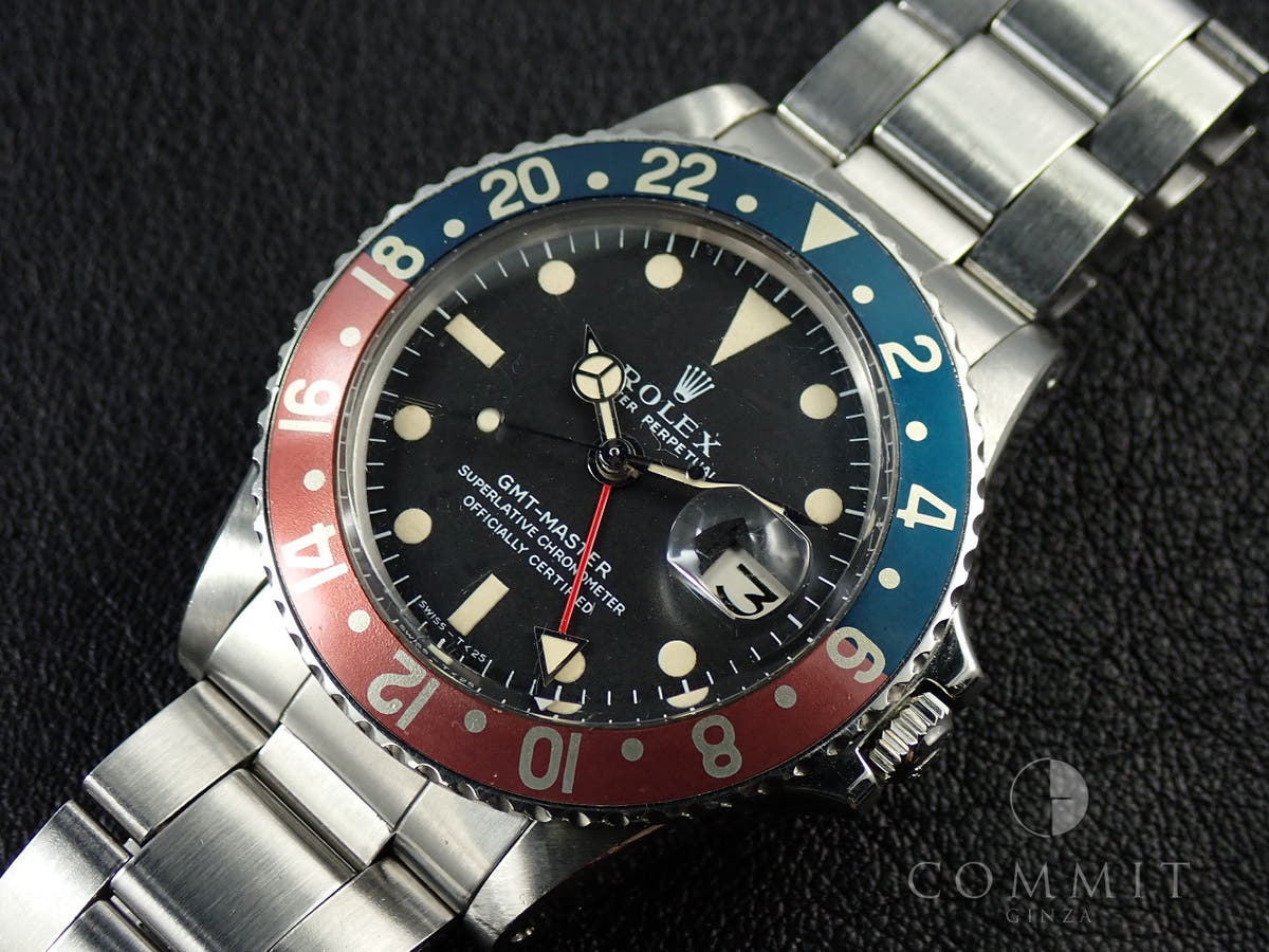 ロレックス GMTマスター Ref.1675 ブラック文字盤 中古 474H3C68
