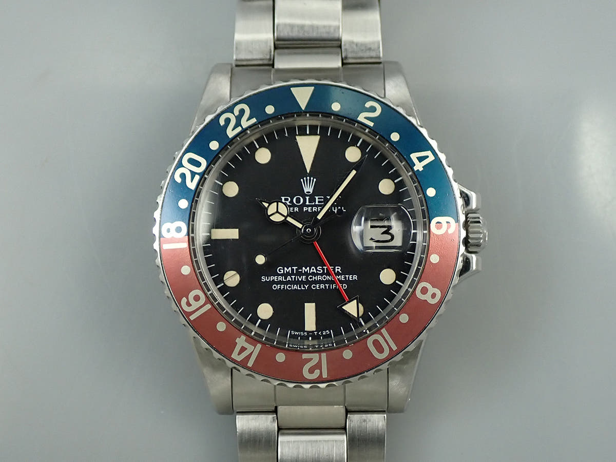 ロレックス GMTマスター Ref.1675 ブラック文字盤 中古 474H3C68