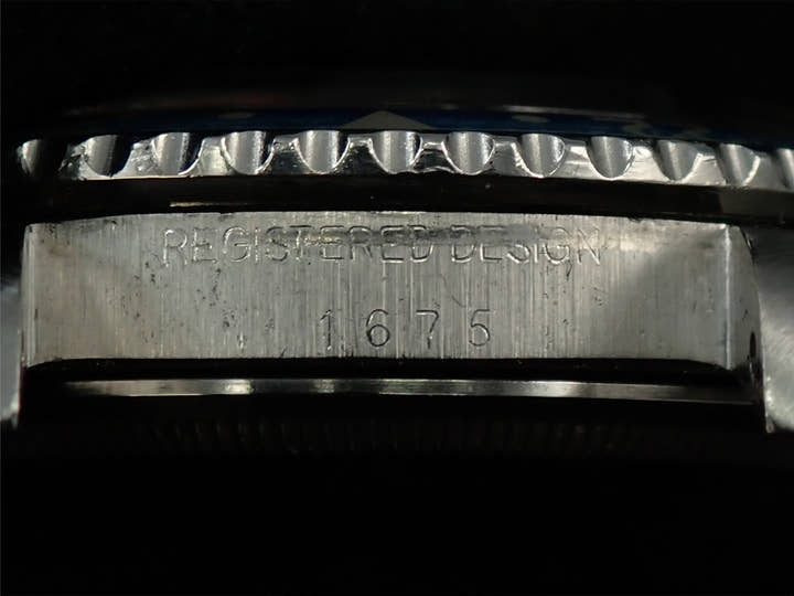 ロレックス GMTマスター Ref.1675 ステンレススチール ブラック文字盤　オイスターブレスレット