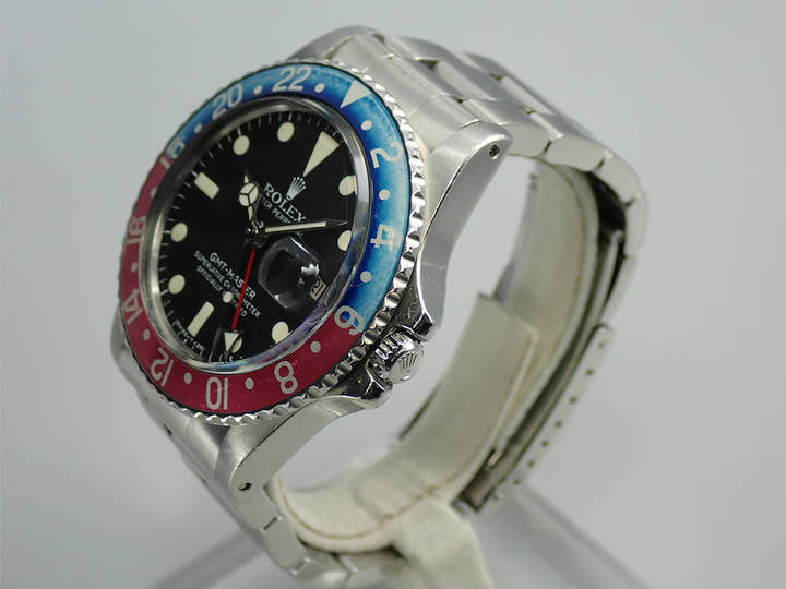 ロレックス GMTマスター Ref.1675 ステンレススチール ブラック文字盤　オイスターブレスレット