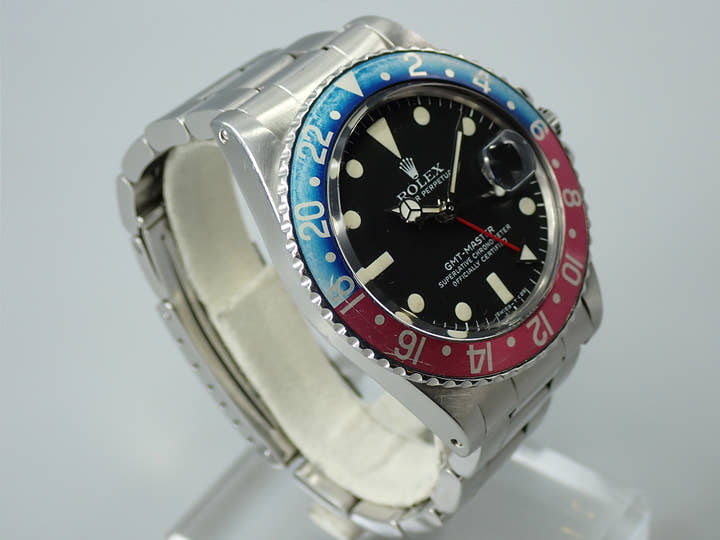 ロレックス GMTマスター Ref.1675 ステンレススチール ブラック文字盤　オイスターブレスレット
