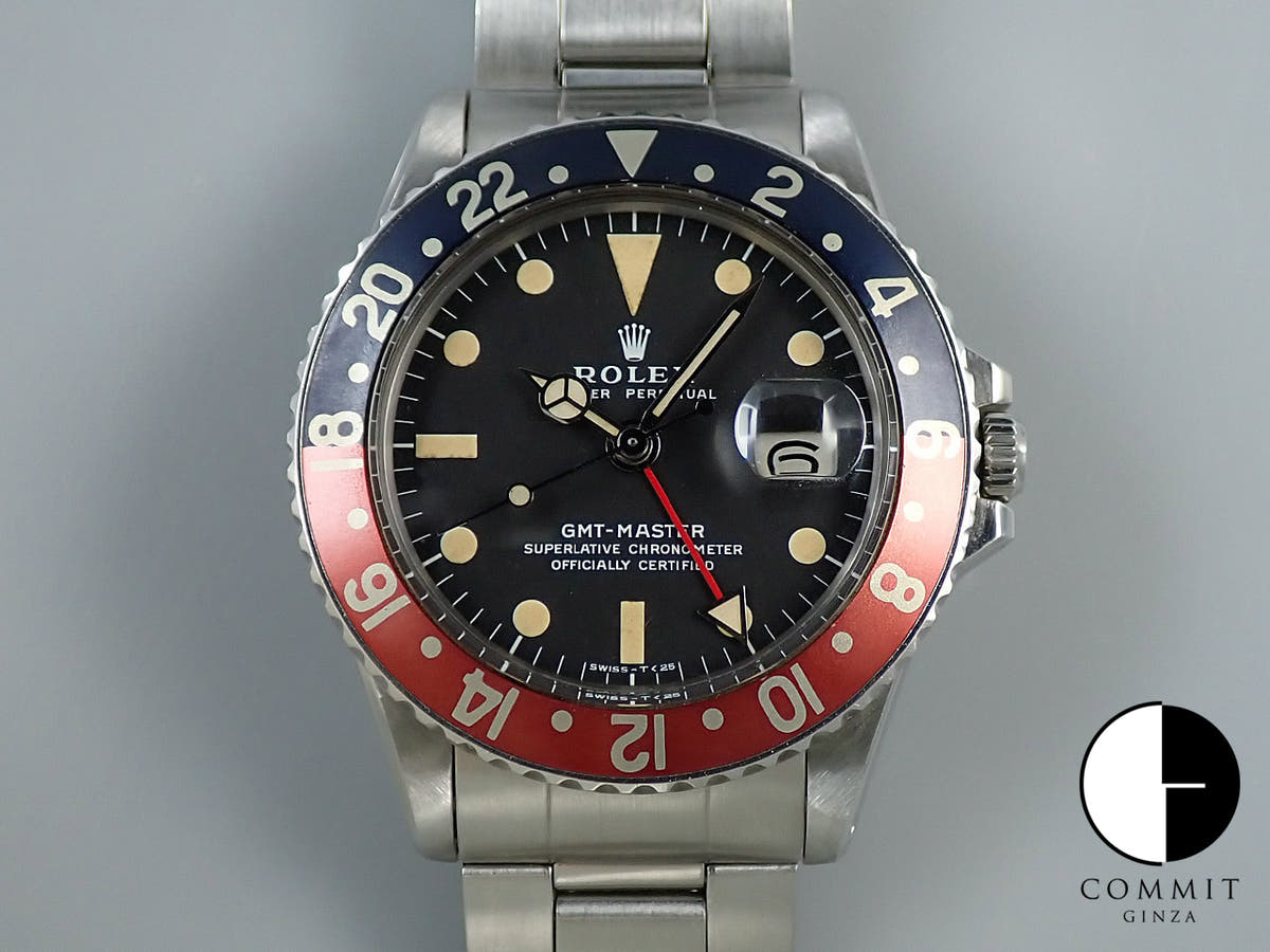 ロレックス GMTマスター Ref.1675 ブラック文字盤 中古 2CAWPHSU
