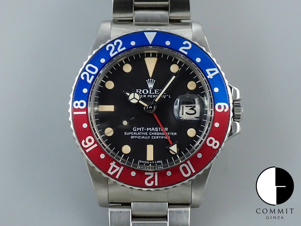 ロレックス GMTマスター Ref.1675 ブラック文字盤 中古 MCM71901