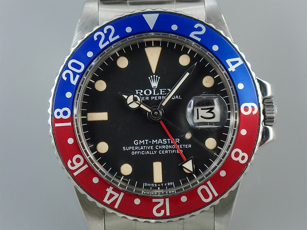 ロレックス GMTマスター Ref.1675 ブラック文字盤 中古 MCM71901