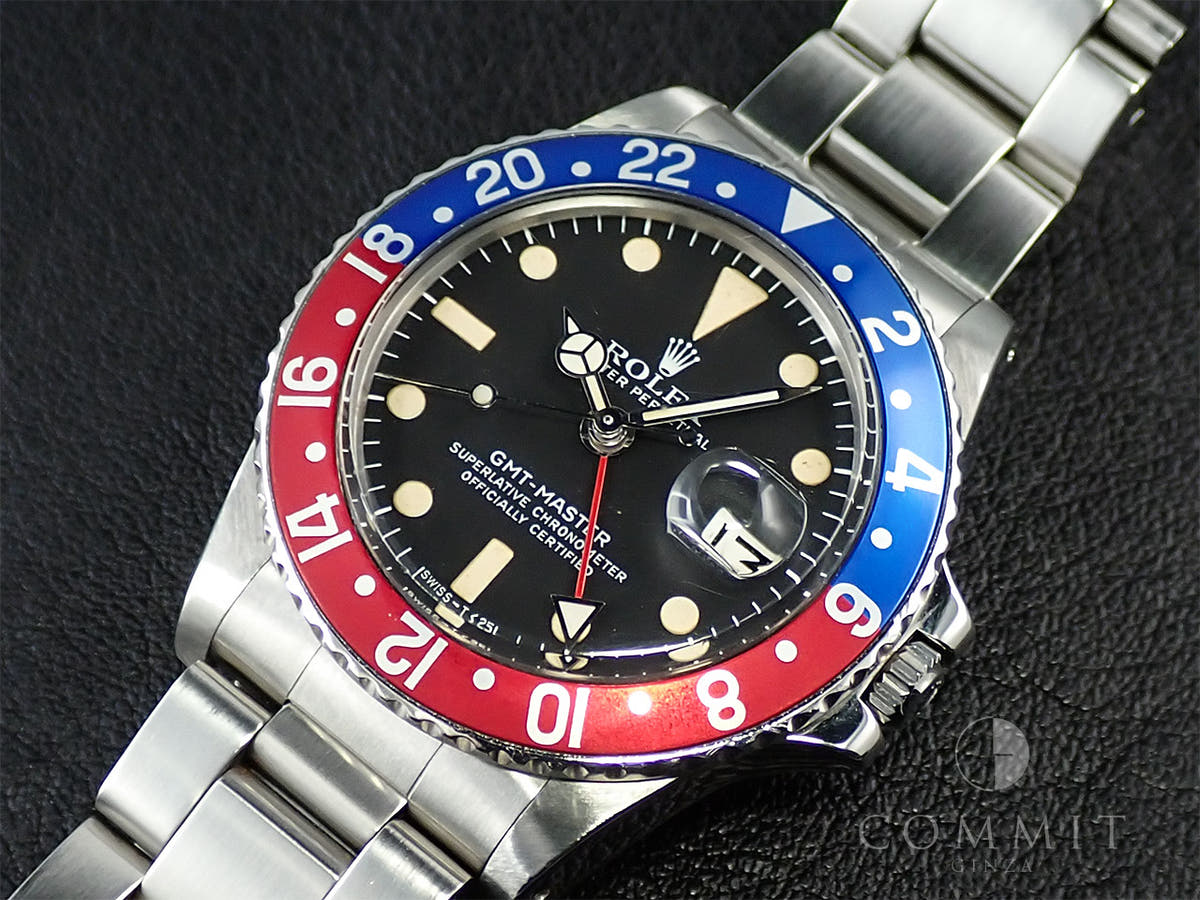ロレックス GMTマスター Ref.1675 ブラック文字盤 中古 MCM71901