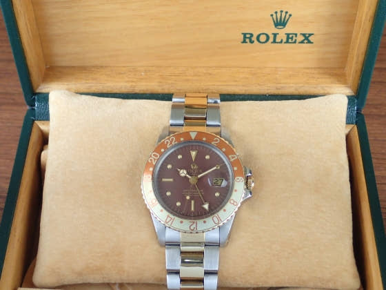 ロレックス GMTマスター Ref.1675 ブラウンマット文字盤 中古 gmt-master-2 オイスターブレスレット