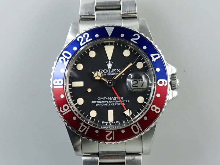 ロレックス GMTマスター Ref.1675 ステンレススチール ブラック文字盤 オイスターブレスレット