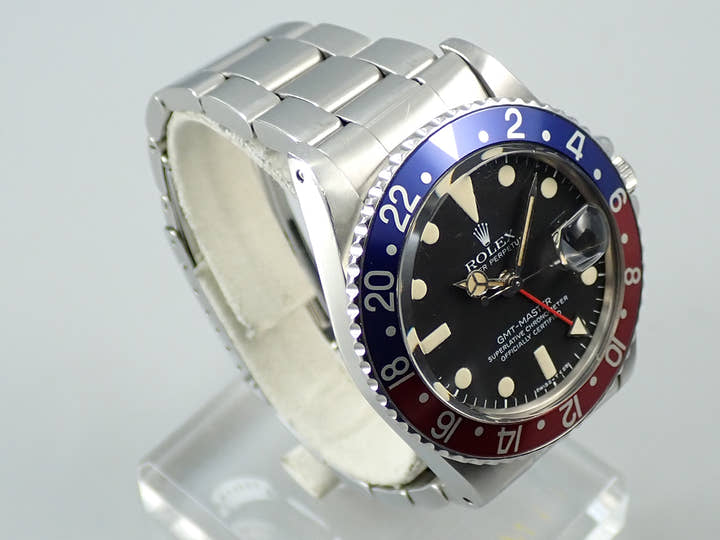 ロレックス GMTマスター Ref.1675 ステンレススチール ブラック文字盤 オイスターブレスレット