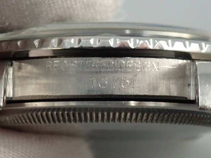 ロレックス GMTマスター Ref.1675 ステンレススチール ブラック文字盤 オイスターブレスレット 中古 K70V8347
