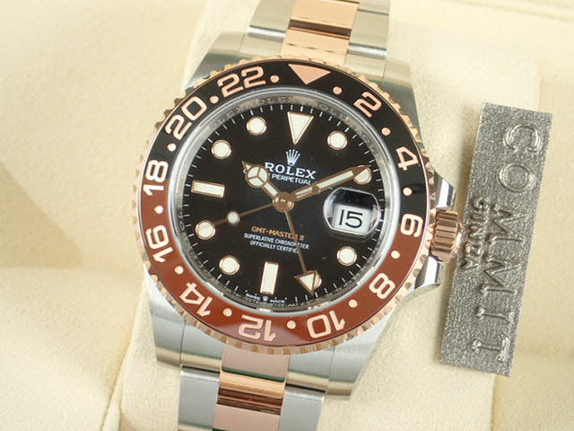 ロレックス GMTマスターII Ref.126711CHNR ブラック文字盤 未使用 gmt-master-31 オイスターブレスレット オイスターブレスレット