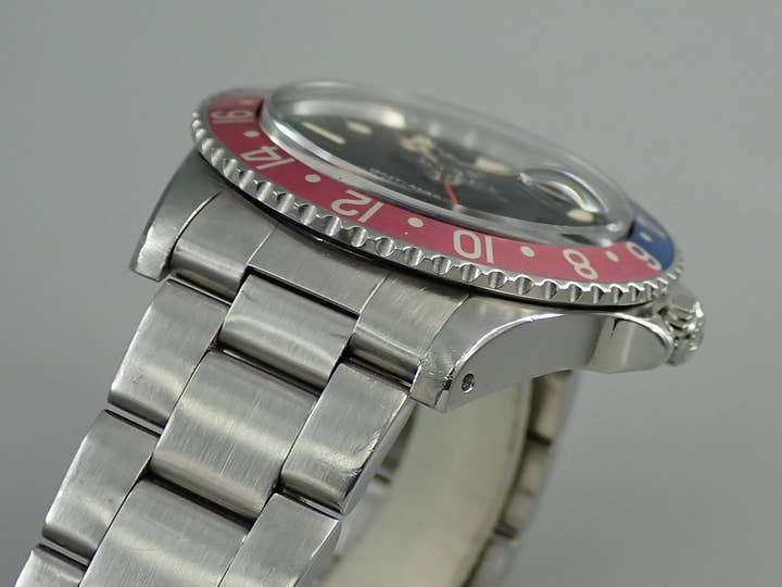 ロレックス GMTマスター Ref.1675 ステンレススチール ブラック文字盤　オイスターブレスレット