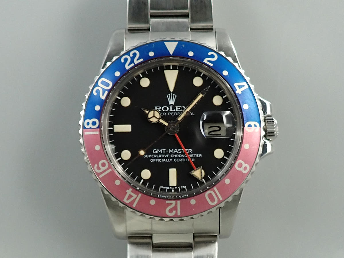 ロレックス GMTマスター Ref.1675 ブラック文字盤 中古 903Z9UKS