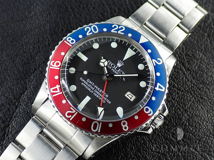 ロレックス GMTマスター Ref.1675 ステンレススチール ブラック文字盤 オイスターブレスレット