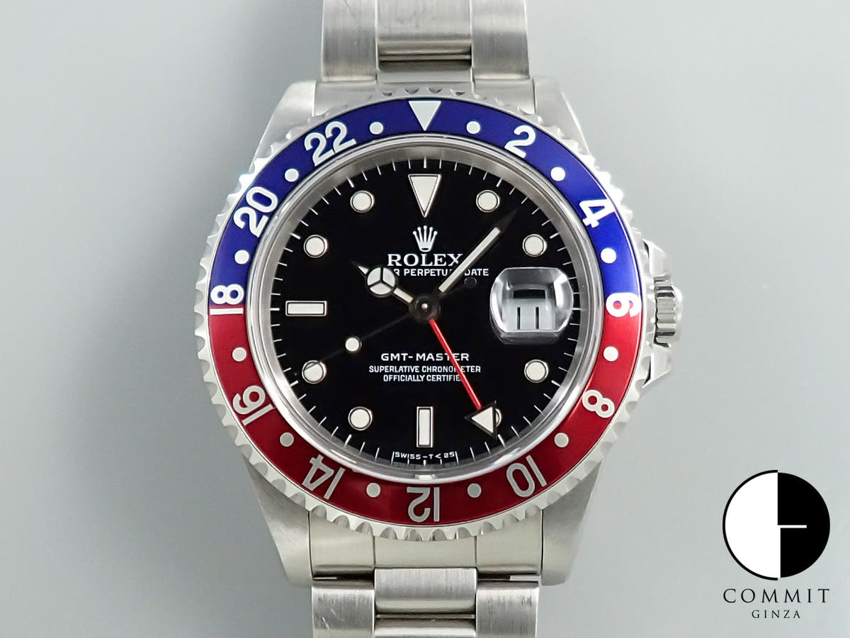 ロレックス GMTマスター Ref.16700 ステンレススチール ブラック文字盤 オイスターブレスレット
