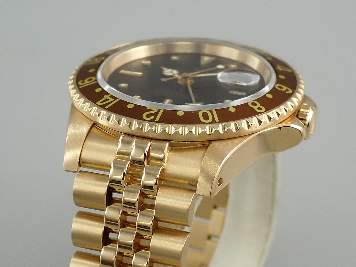 ロレックス GMTマスター Ref.16758 ブラウン文字盤 中古 YVKH1SFF