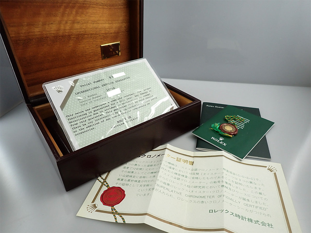ロレックス GMTマスター Ref.16758 ブラウン文字盤 中古 YVKH1SFF