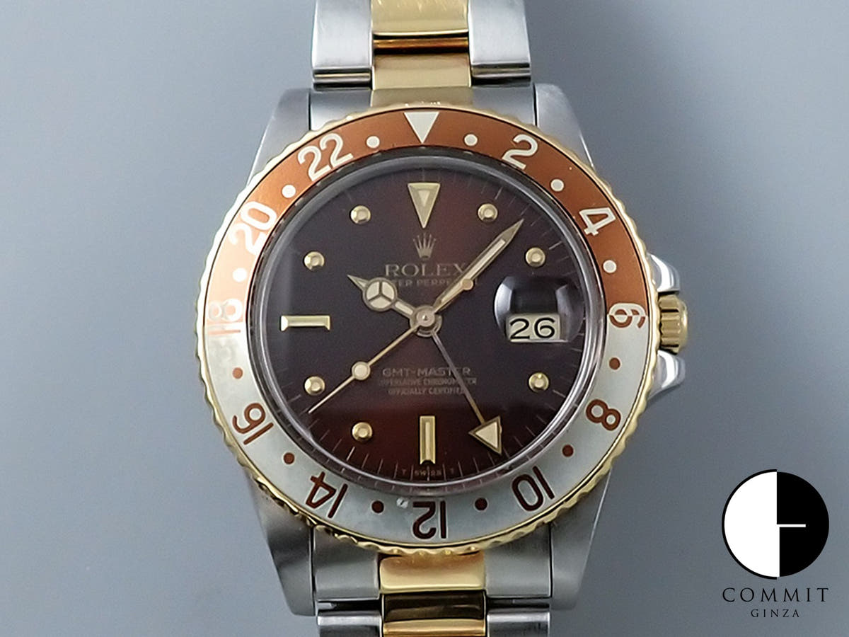 ロレックス GMTマスター Ref.16753 ブラウン文字盤 中古 Y7F4J235