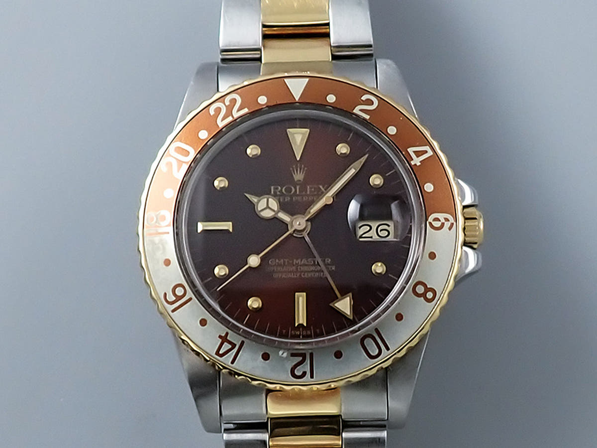 ロレックス GMTマスター Ref.16753 ブラウン文字盤 中古 Y7F4J235
