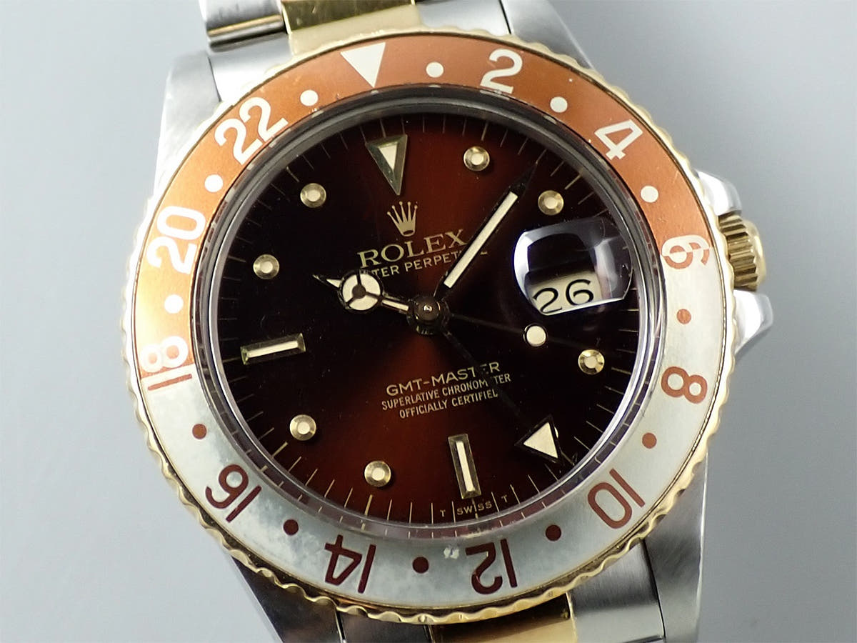 ロレックス GMTマスター Ref.16753 ブラウン文字盤 中古 Y7F4J235