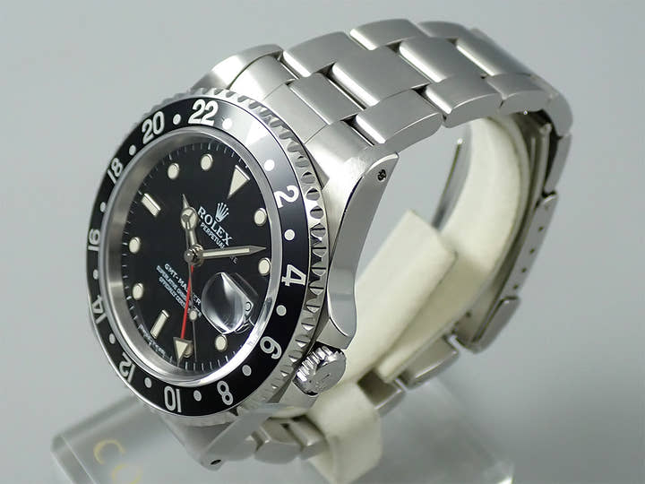 ロレックス GMTマスター Ref.16700 ステンレススチール ブラック文字盤 オイスターブレスレット 中古 8FAVR20S