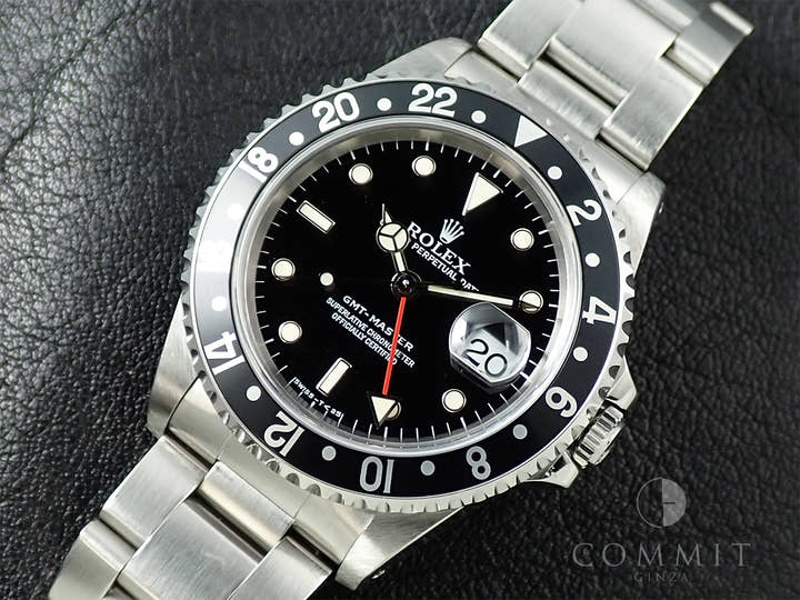 ロレックス GMTマスター Ref.16700 ステンレススチール ブラック文字盤 オイスターブレスレット 中古 8FAVR20S