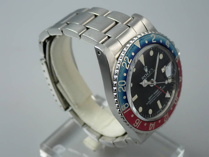 ロレックス GMTマスター Ref.1675 ステンレススチール ブラック文字盤　オイスターブレスレット
