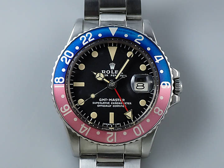 ロレックス GMTマスター Ref.1675 ステンレススチール ブラック文字盤 オイスターブレスレット