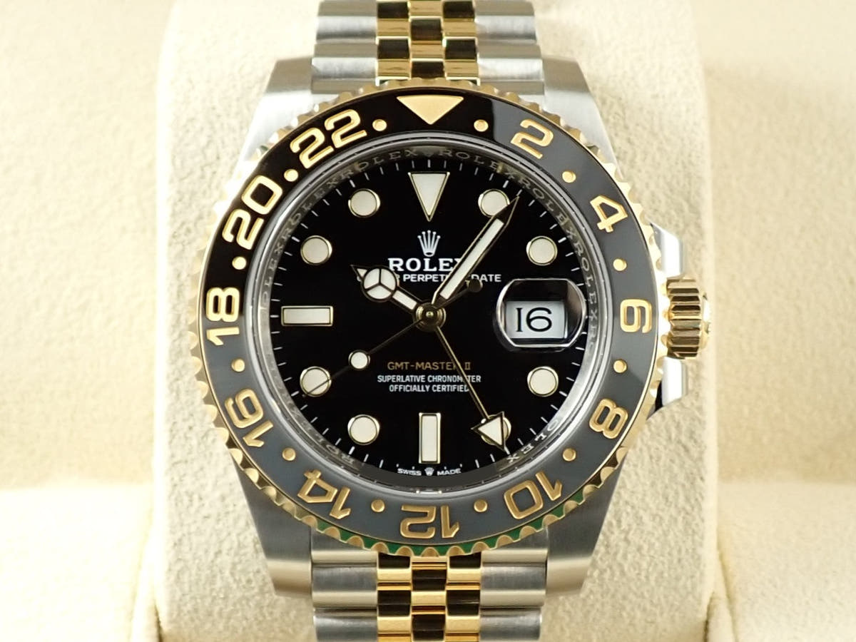 ロレックス GMTマスター II Ref.126713GRNR ブラック文字盤 未使用 6X5WSJMY
