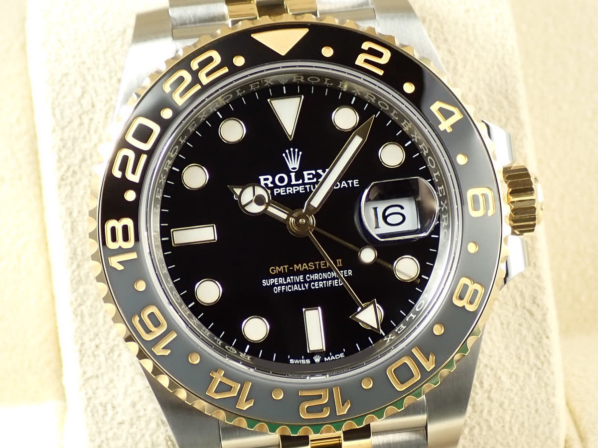 ロレックス GMTマスター II Ref.126713GRNR ブラック文字盤 未使用 6X5WSJMY