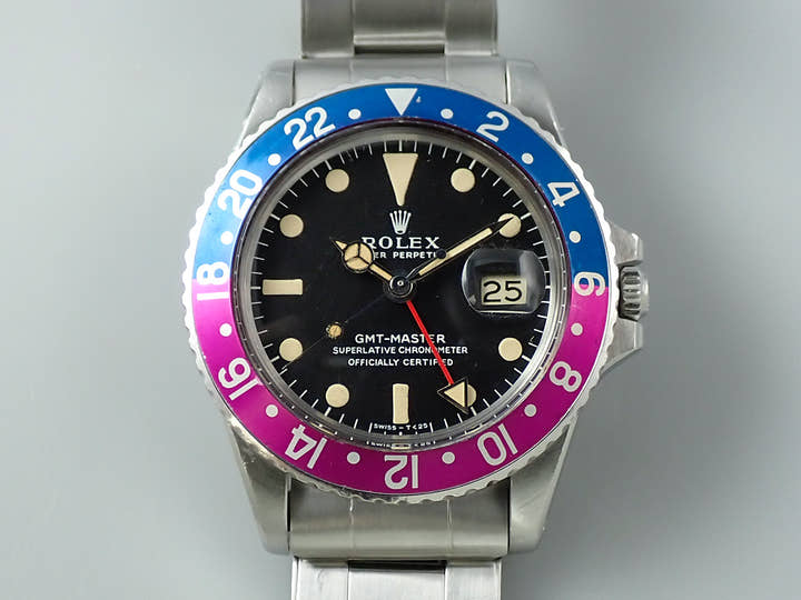 ロレックス GMTマスター Ref.1675 ステンレススチール ブラック文字盤 オイスターブレスレット