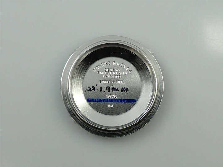 ロレックス GMTマスター Ref.1675 ステンレススチール ブラック文字盤 ジュビリーブレスレット 中古 Z72Z6XM7