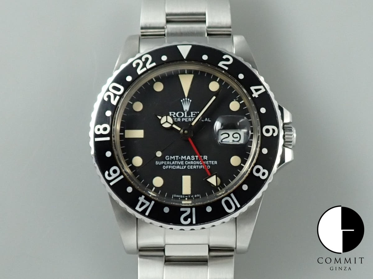 ロレックス GMTマスター Ref.16750 ブラック文字盤 中古 9U436103