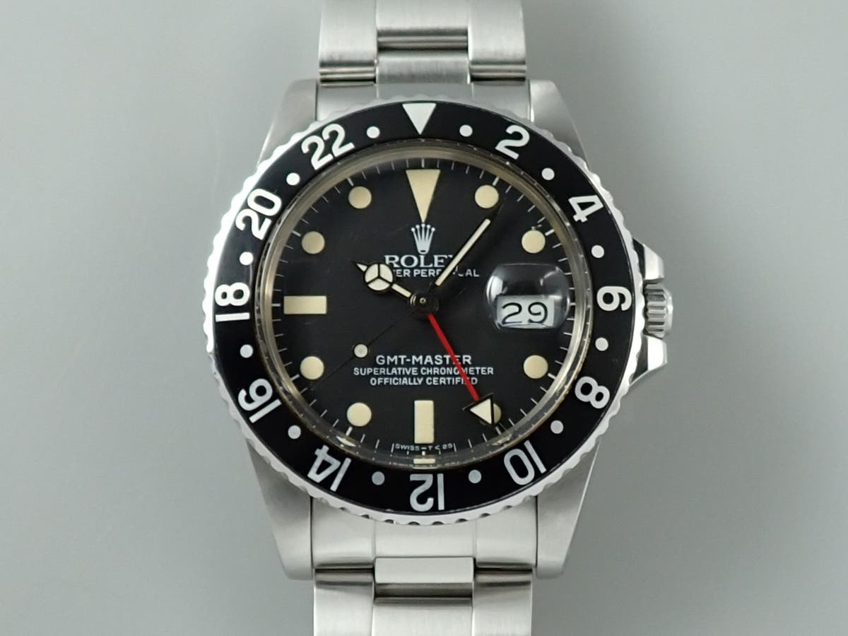 ロレックス GMTマスター Ref.16750 ブラック文字盤 中古 9U436103