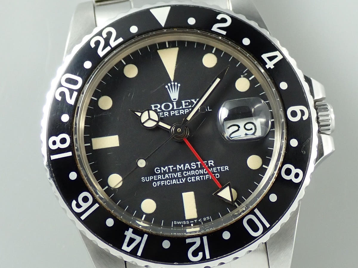 ロレックス GMTマスター Ref.16750 ブラック文字盤 中古 9U436103