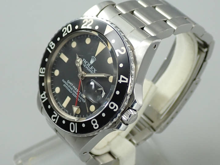 ロレックス GMTマスター Ref.16750 ステンレススチール ブラック文字盤 オイスターブレスレット