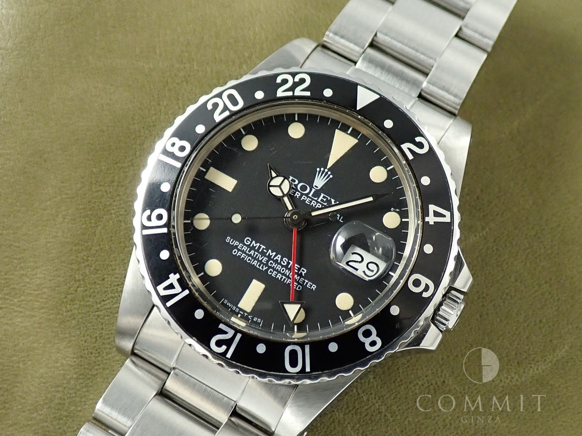 ロレックス GMTマスター Ref.16750 ブラック文字盤 中古 9U436103