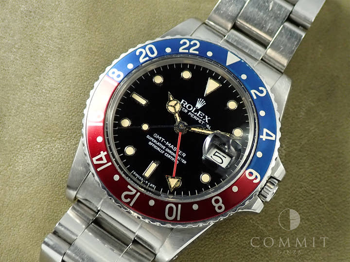 ロレックス GMTマスター Ref.16750 ステンレススチール ブラック文字盤 中古 3W11A181