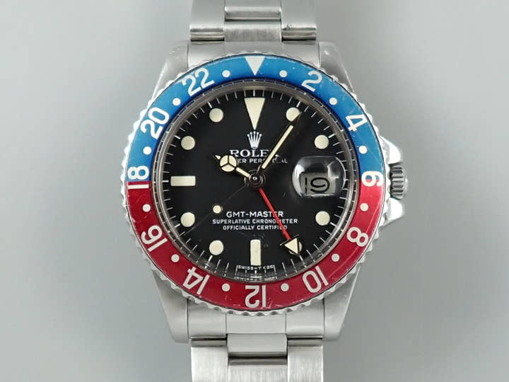 ロレックス GMTマスター Ref.1675 ステンレススチール ブラック文字盤 オイスターブレスレット