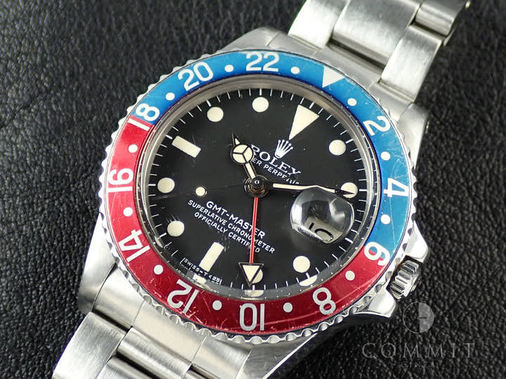 ロレックス GMTマスター Ref.1675 ステンレススチール ブラック文字盤 オイスターブレスレット