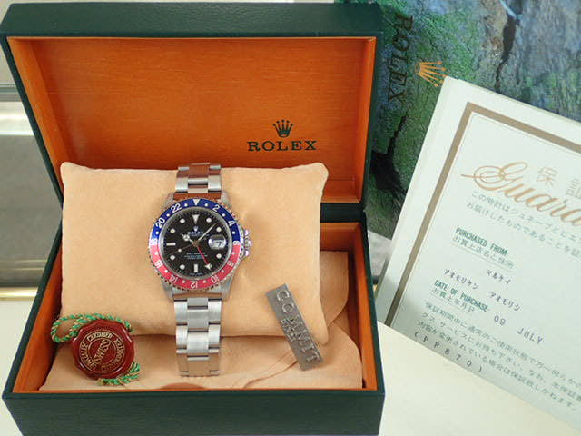 ロレックス GMTマスター Ref.16700 ブラック文字盤 中古 gmt-master-37 オイスターブレスレット