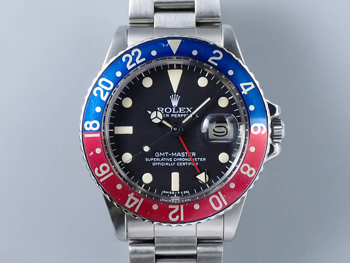 ロレックス GMTマスター Ref.1675 ステンレススチール ブラック文字盤 オイスターブレスレット