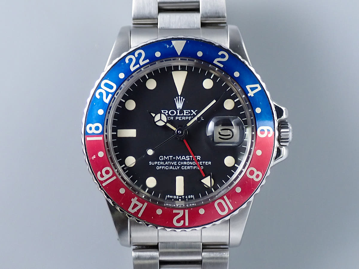 ロレックス GMTマスター Ref.1675 ブラック文字盤 中古 HW1PX80T