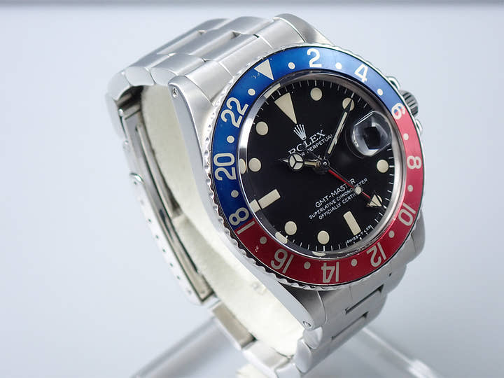 ロレックス GMTマスター Ref.1675 ステンレススチール ブラック文字盤 オイスターブレスレット