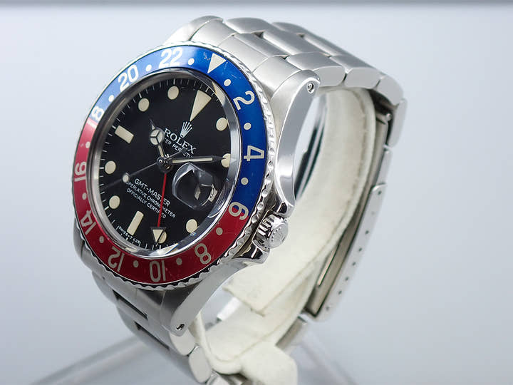 ロレックス GMTマスター Ref.1675 ステンレススチール ブラック文字盤 オイスターブレスレット