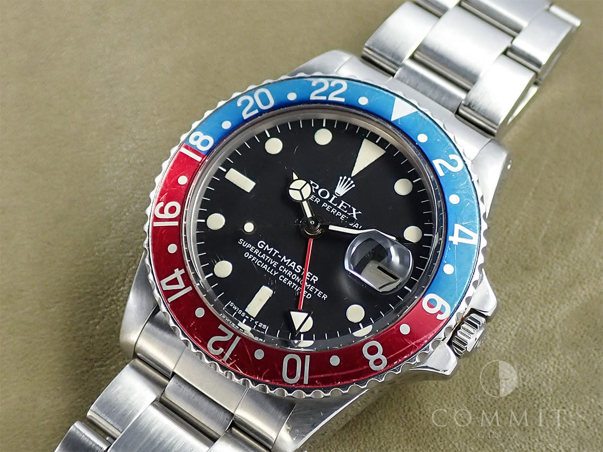 ロレックス GMTマスター Ref.1675 ブラック文字盤 中古 F724H2X1