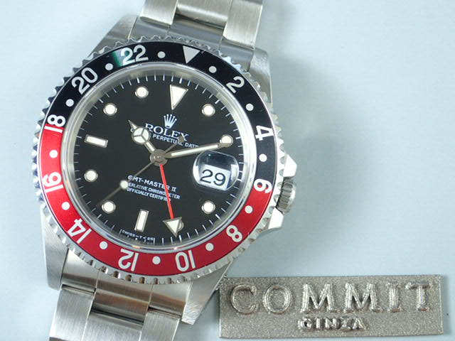 ロレックス GMTマスターII Ref.16710 ブラック文字盤 中古 gmt-master-38 オイスターブレスレット