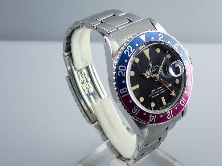 ロレックス GMTマスター Ref.1675 ステンレススチール ブラック文字盤 オイスターブレスレット