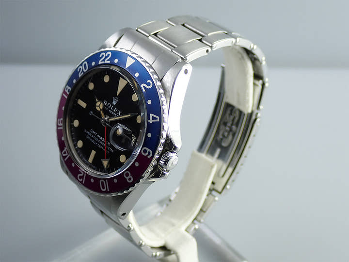 ロレックス GMTマスター Ref.1675 ステンレススチール ブラック文字盤 オイスターブレスレット