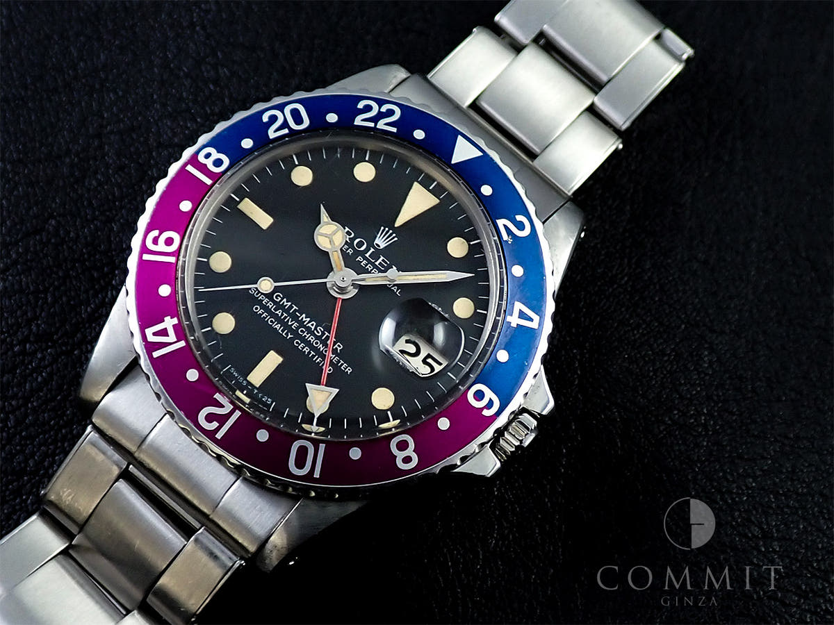 ロレックス GMTマスター Ref.1675 ブラック文字盤 中古 R4P3KS9M