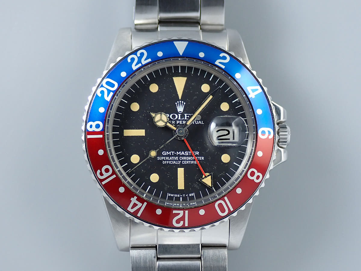 ロレックス GMTマスター Ref.1675 ブラック文字盤 中古 1PH44932